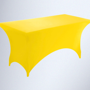 Yellow Spandex Tablecloth - 6FT
